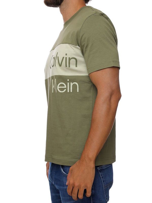 Institutional Blocking Tee Burnt Olive / L