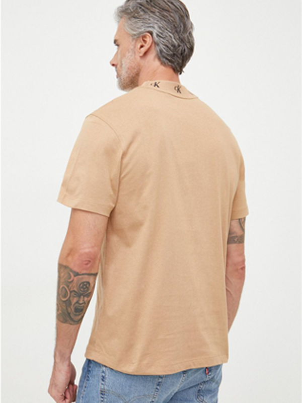 Logo Jacquard Tee Timeless Camel / L