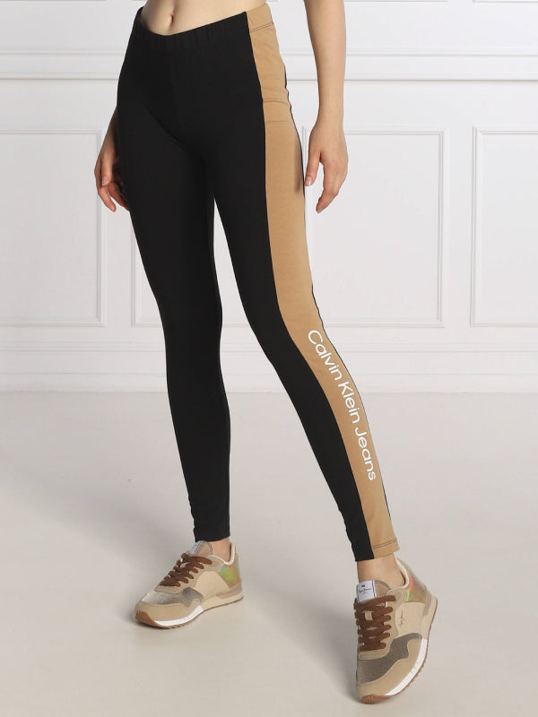 Color Blocking Leggings Ck Black/ Timeless Camel / L