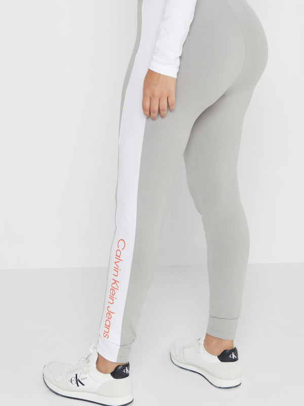 Color Blocking Leggings Mercury Grey/ Bright White / L