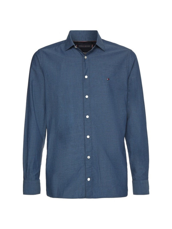 Dc Chambray Dobby Sf Shirt Dark Blue / Light Blue / L