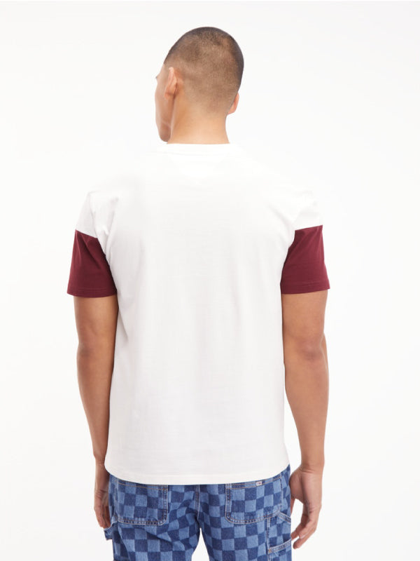 Tjm Clsc Serif Linear Block Tee Ancient White / L