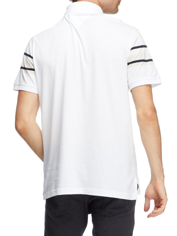 Sleeve Horizontal Tape Reg Polo White / L