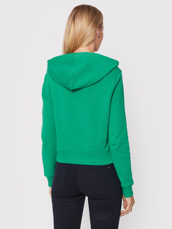 Reg New Branded Zip Up Hoodie Courtside Green / L