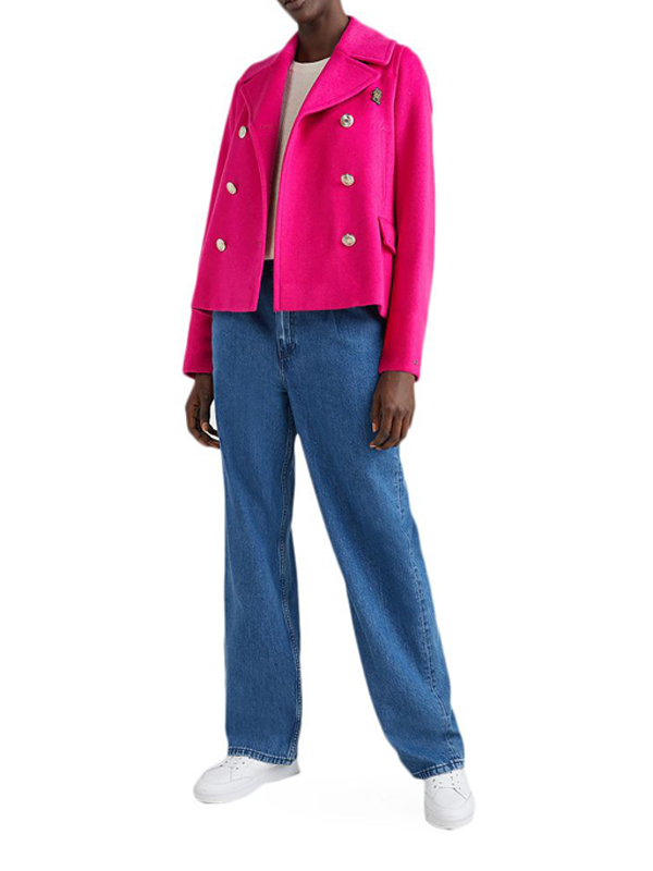 Wool Blend Db Peacoat Eccentric Magenta / 42