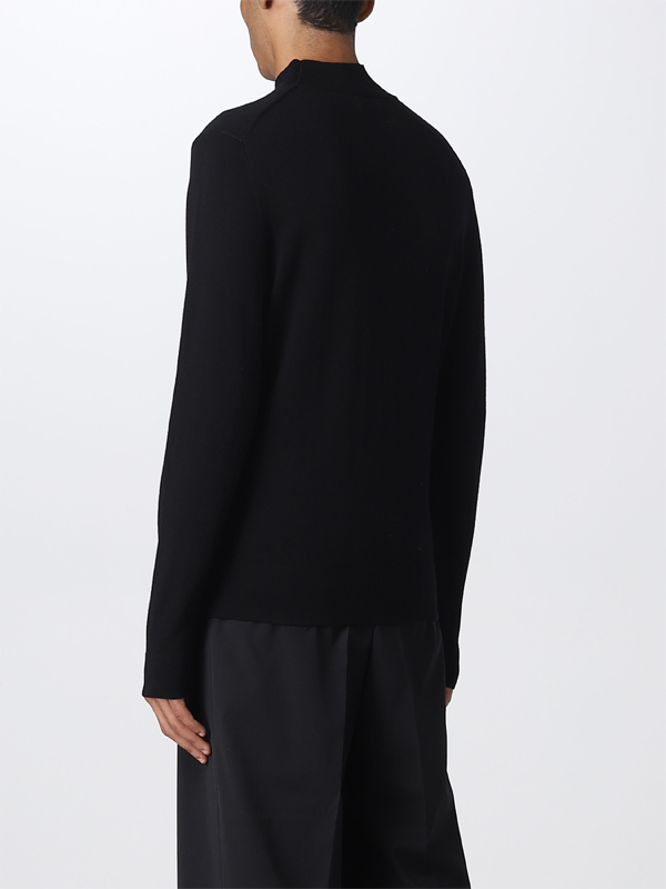 Superior Wool Mock Neck Sweater Ck Black / L