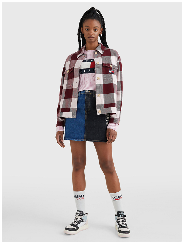 Tjw Blanket Check Overshirt Deep Rouge / Multi / L