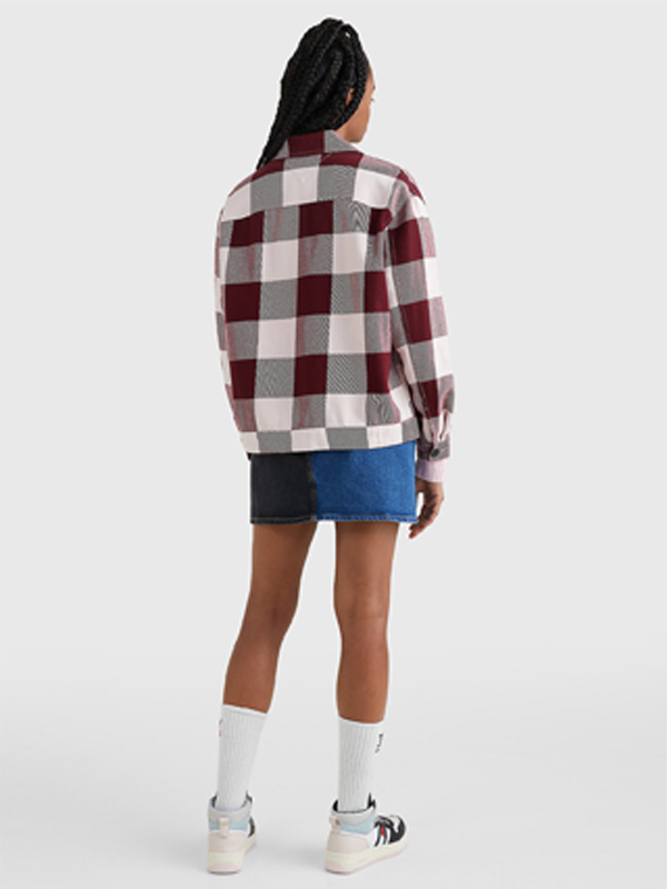 Tjw Blanket Check Overshirt Deep Rouge / Multi / L