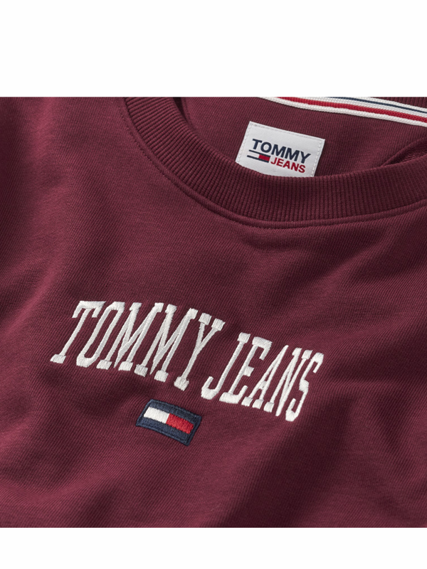 Tjw Reg Collegiate Logo Crew Deep Rouge / L