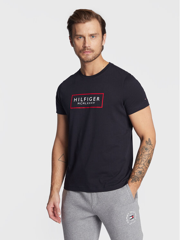 Box Outline Hilfiger Tee Desert Sky / L