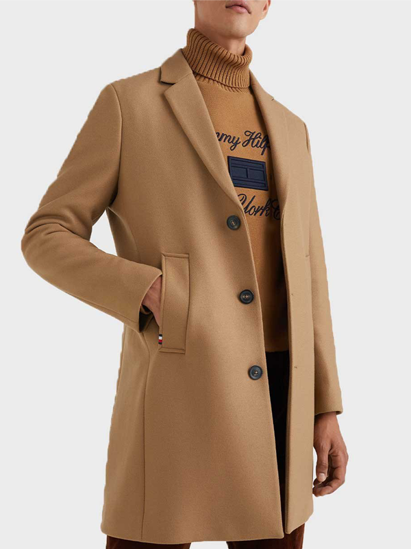 Dressed Casual Wool Mix Coat Countryside Khaki / L