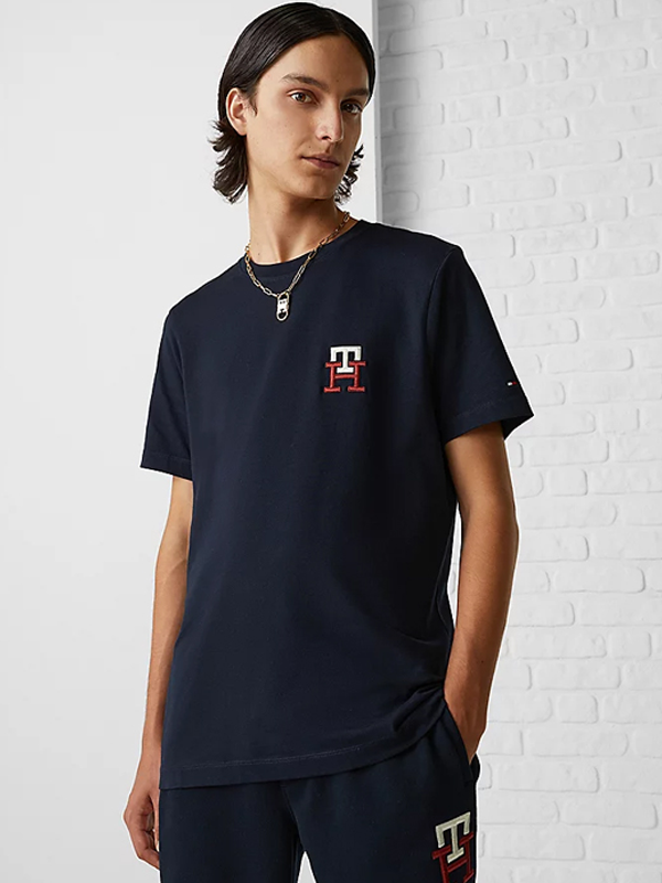 Essential Monogram Tee Desert Sky / L