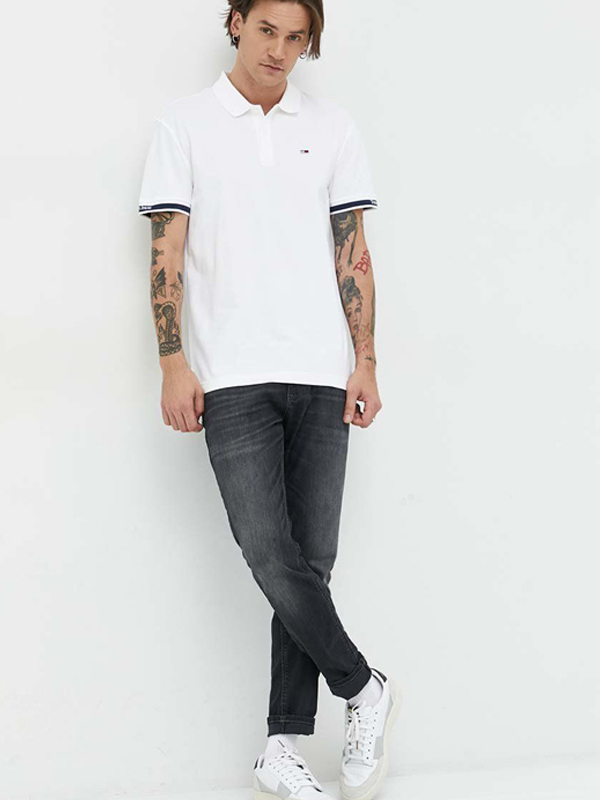 Tjm Clsc Essential Polo White / L