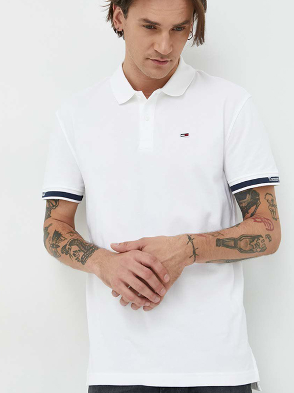 Tjm Clsc Essential Polo White / L