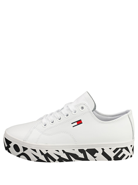 Tommy Jeans Cupsole Print Logo White / 36