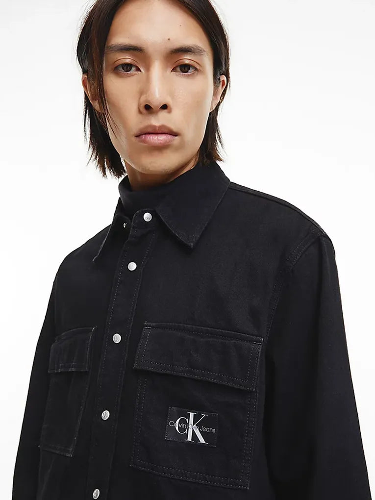 Relaxed Utility Shirt Denim Rinse / L