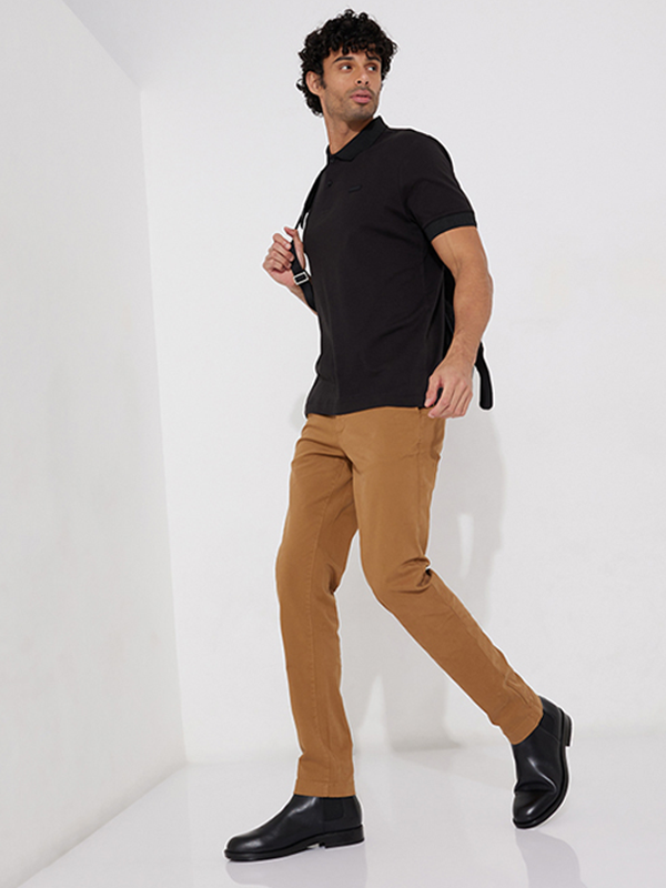 Slim Fit Garment Dye Chino Caramel / 3230