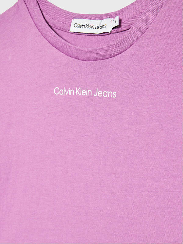 Ckj Logo Boxy T-Shirt Iris Orchid / 10