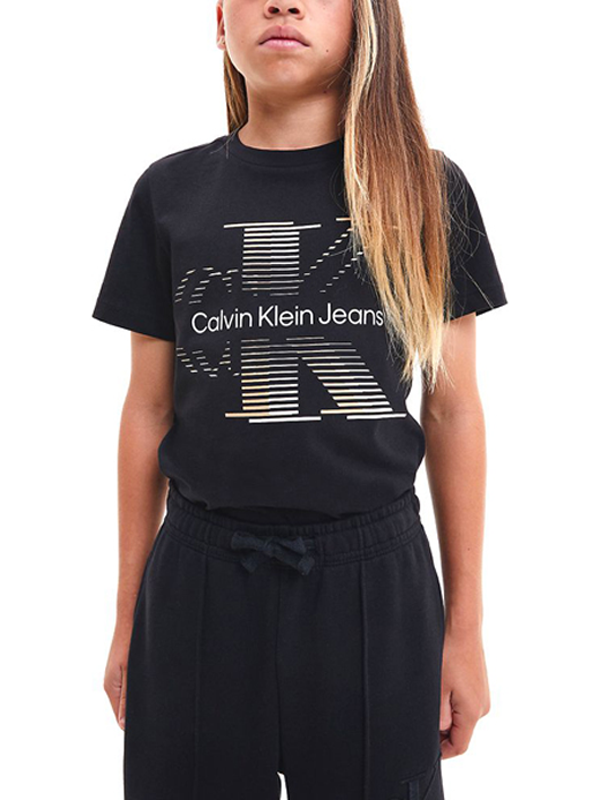 Lined Monogram T-Shirt Ck Black / 10