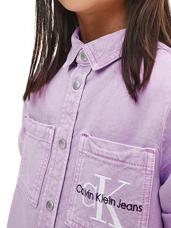 Denim Ss Shirt Dress Iris Orchid Iris Orchid / 10