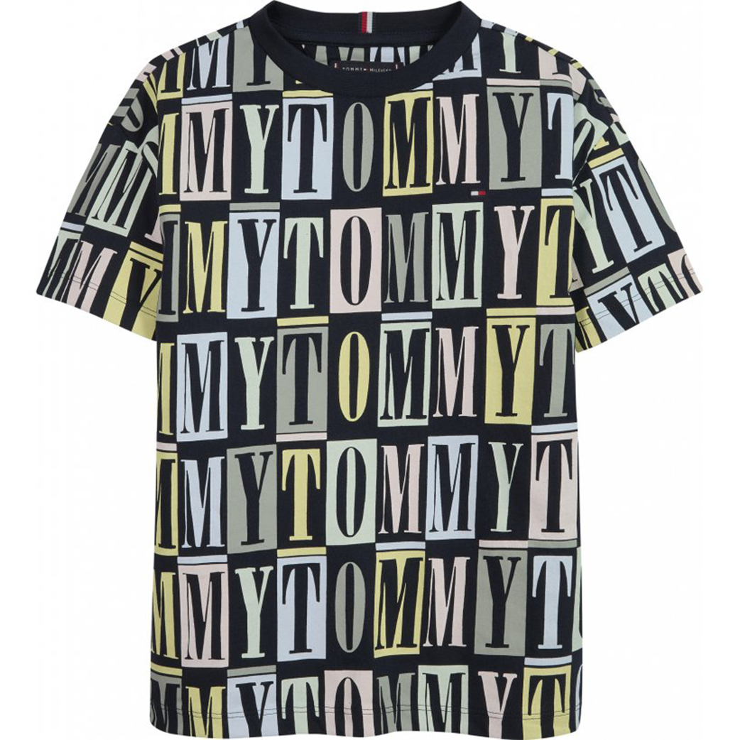 Tommy Aop Tee S/S Desert Sky / 10