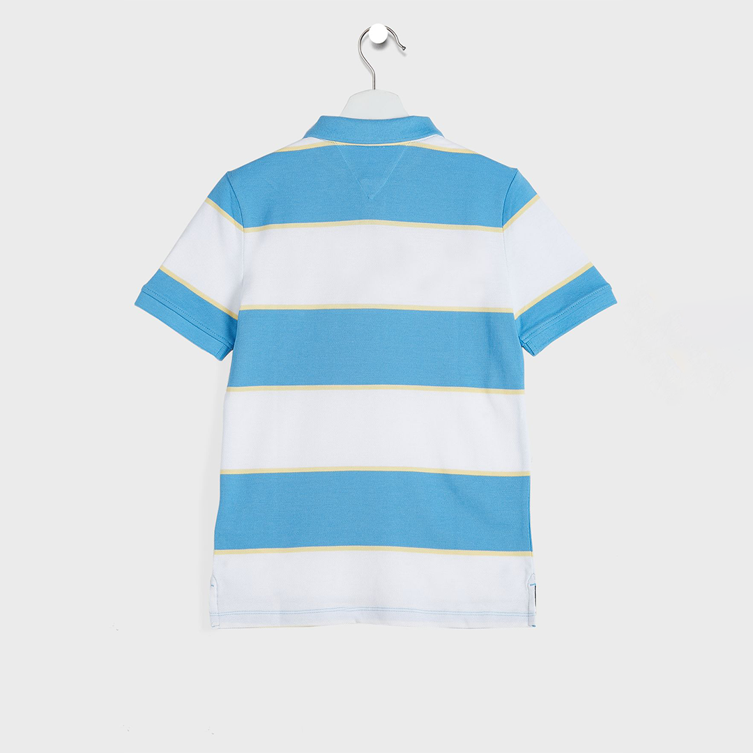 Yd Rugby Stripe Polo S/S Skysail Stripes / 10