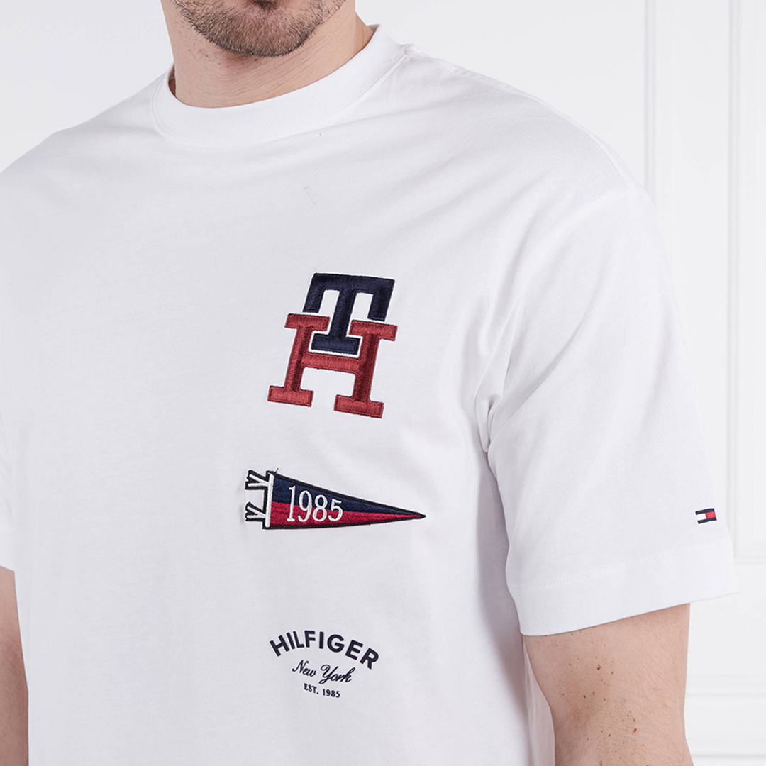 Multi Badge Icon Tee White / L