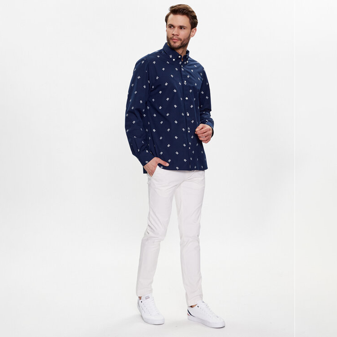 Spaced Out Monogram Rf Shirt Carbon Navy / Ecru / L