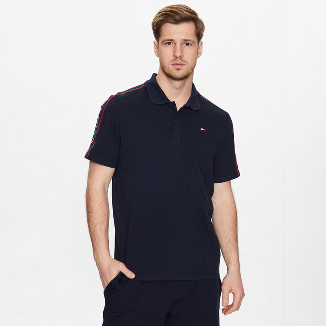 Textured Tape S/S Polo Desert Sky / L