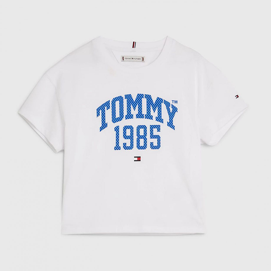 Tommy Varsity Tee S/S WHITE / 10