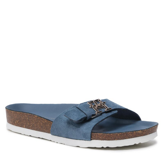 Th Mule Sandal Suede Blue Coast / 36