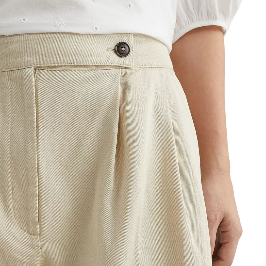 Wide Leg Co Blend Pant Light Sandalwood / 42