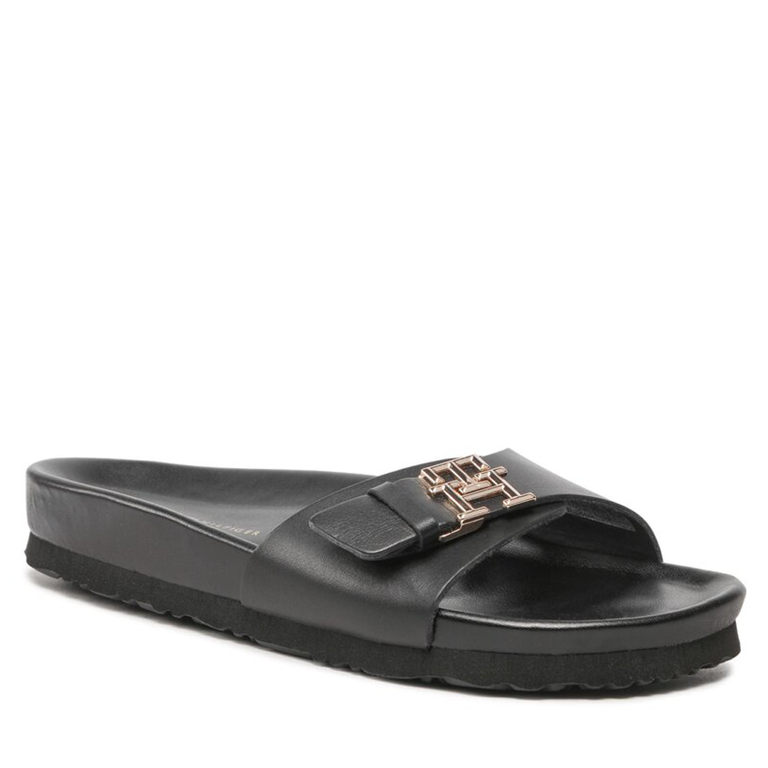 Th Mule Sandal Leather Black / 36