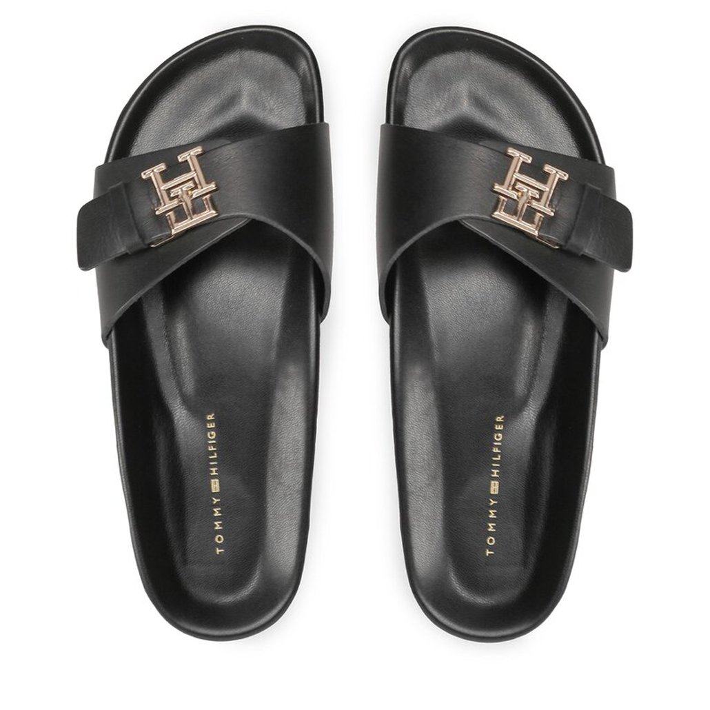 Th Mule Sandal Leather Black / 36