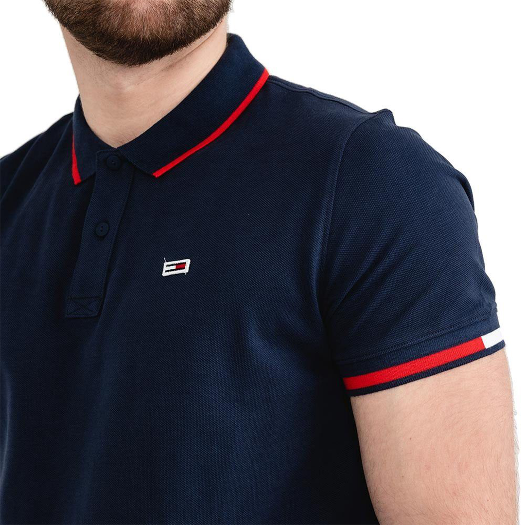 Tjm Reg Flag Cuffs Polo Twilight Navy / L