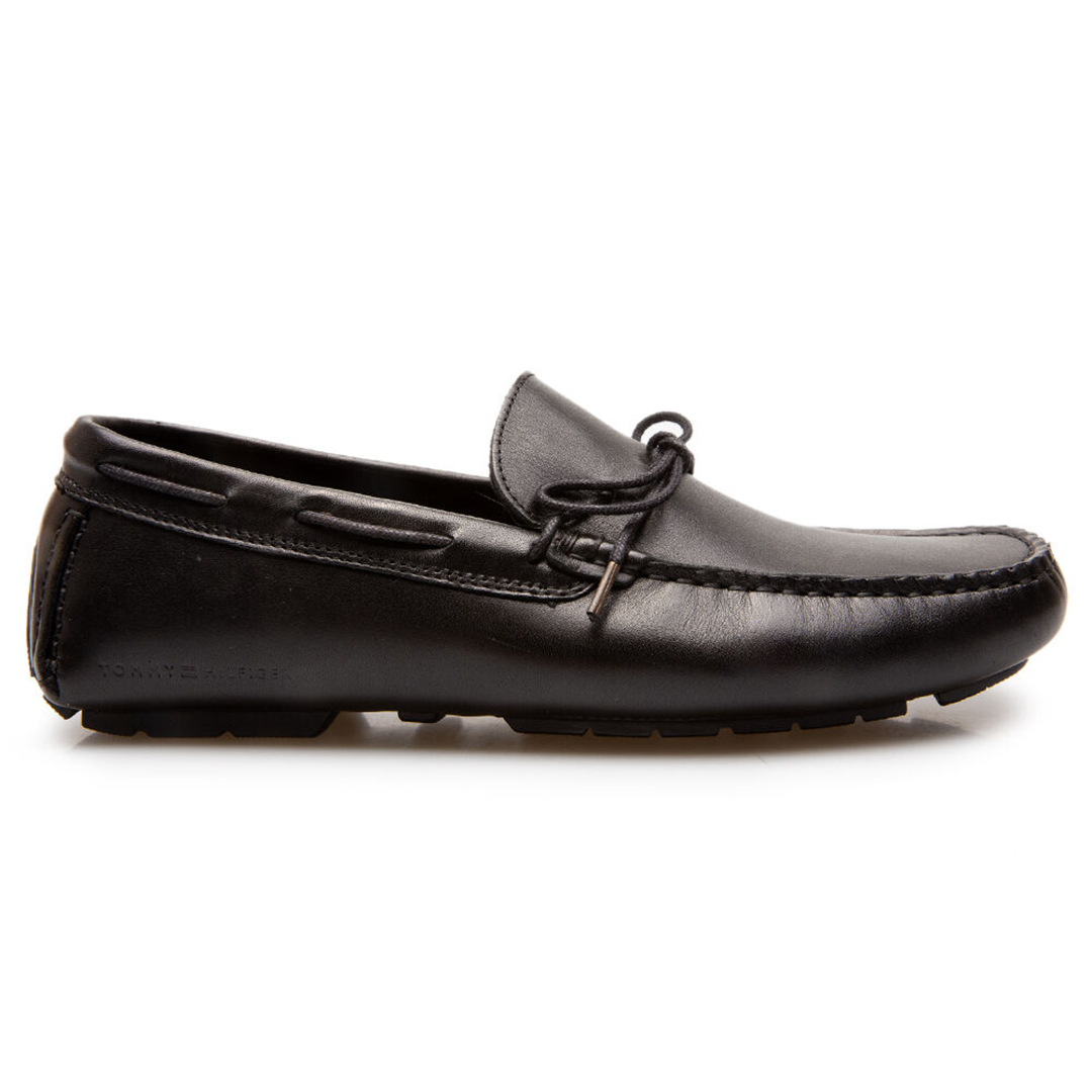 Iconic Hilfiger Leather Driver Black / 42