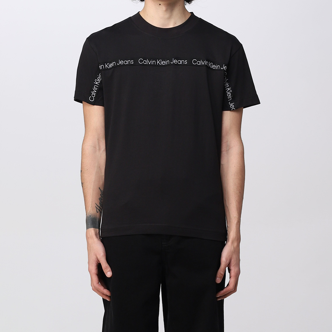 Logo Tape Tee CK BLACK / L