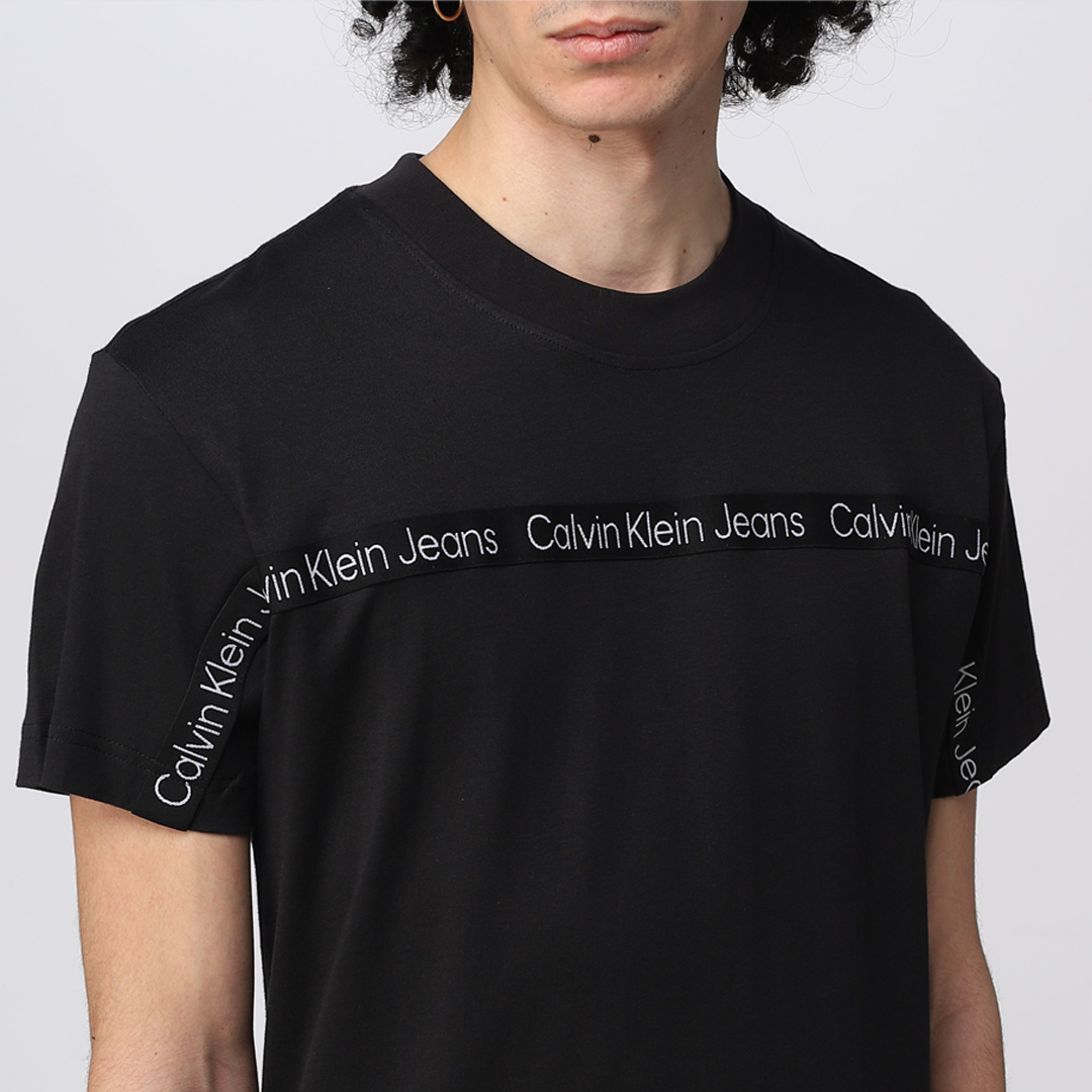 Logo Tape Tee CK BLACK / L