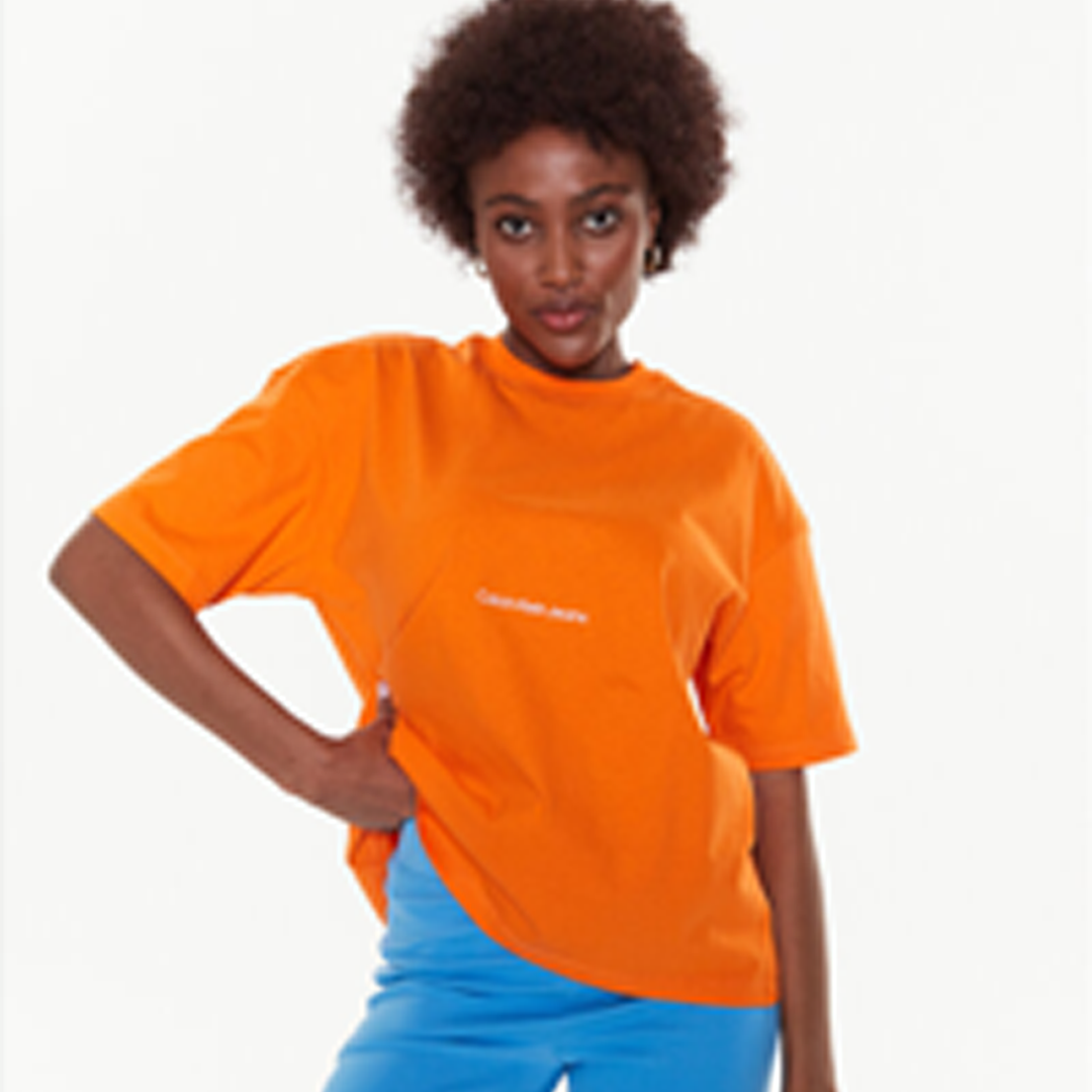 Institutional Boyfriend Tee Vibrant Orange / L