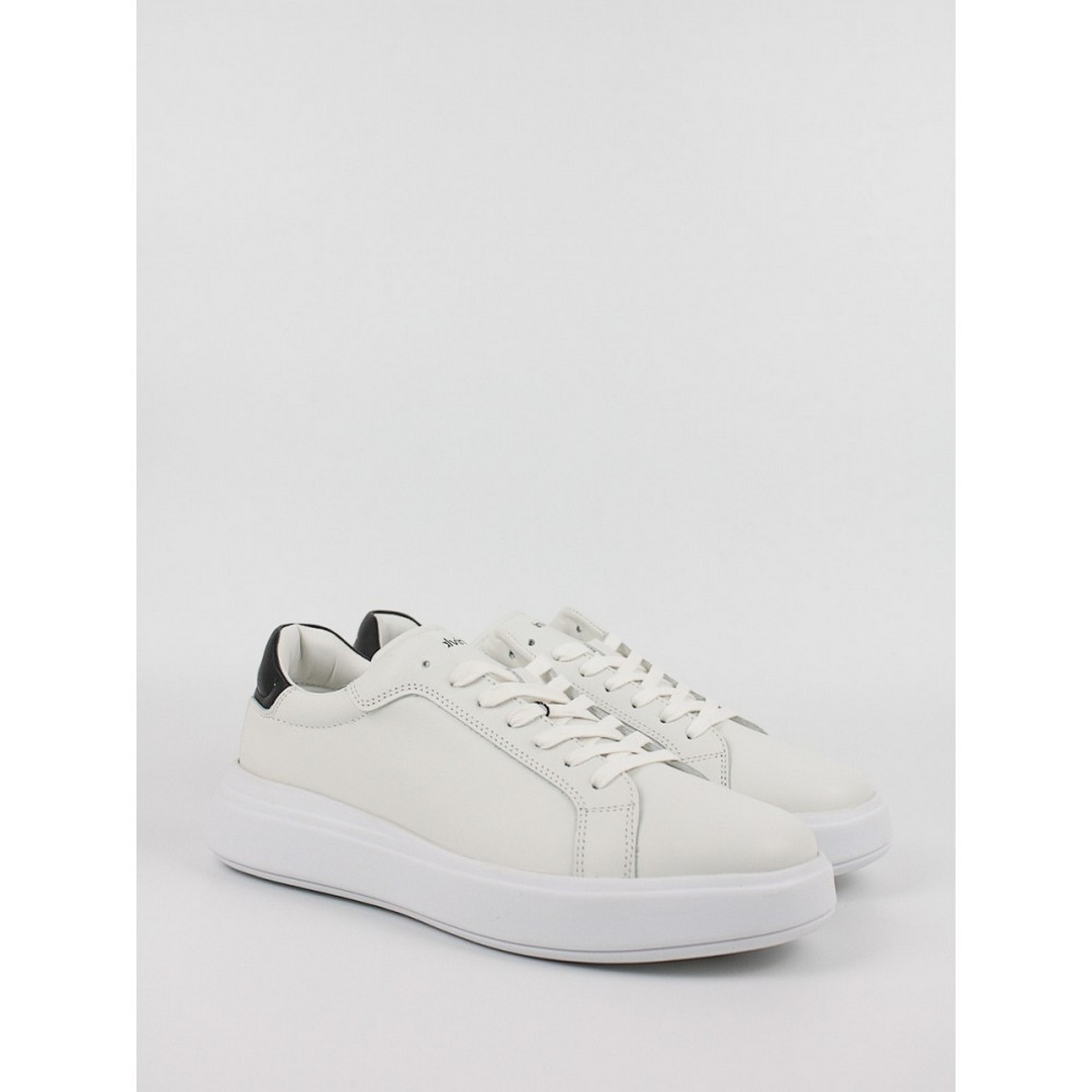 Low Top Lace Up Lth White/Black / 42