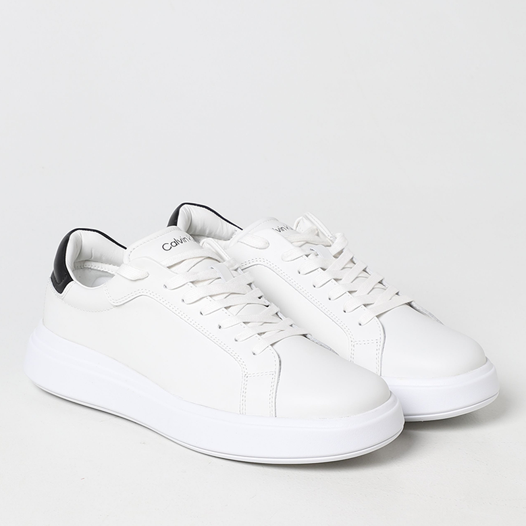 Low Top Lace Up Lth White/Black / 42