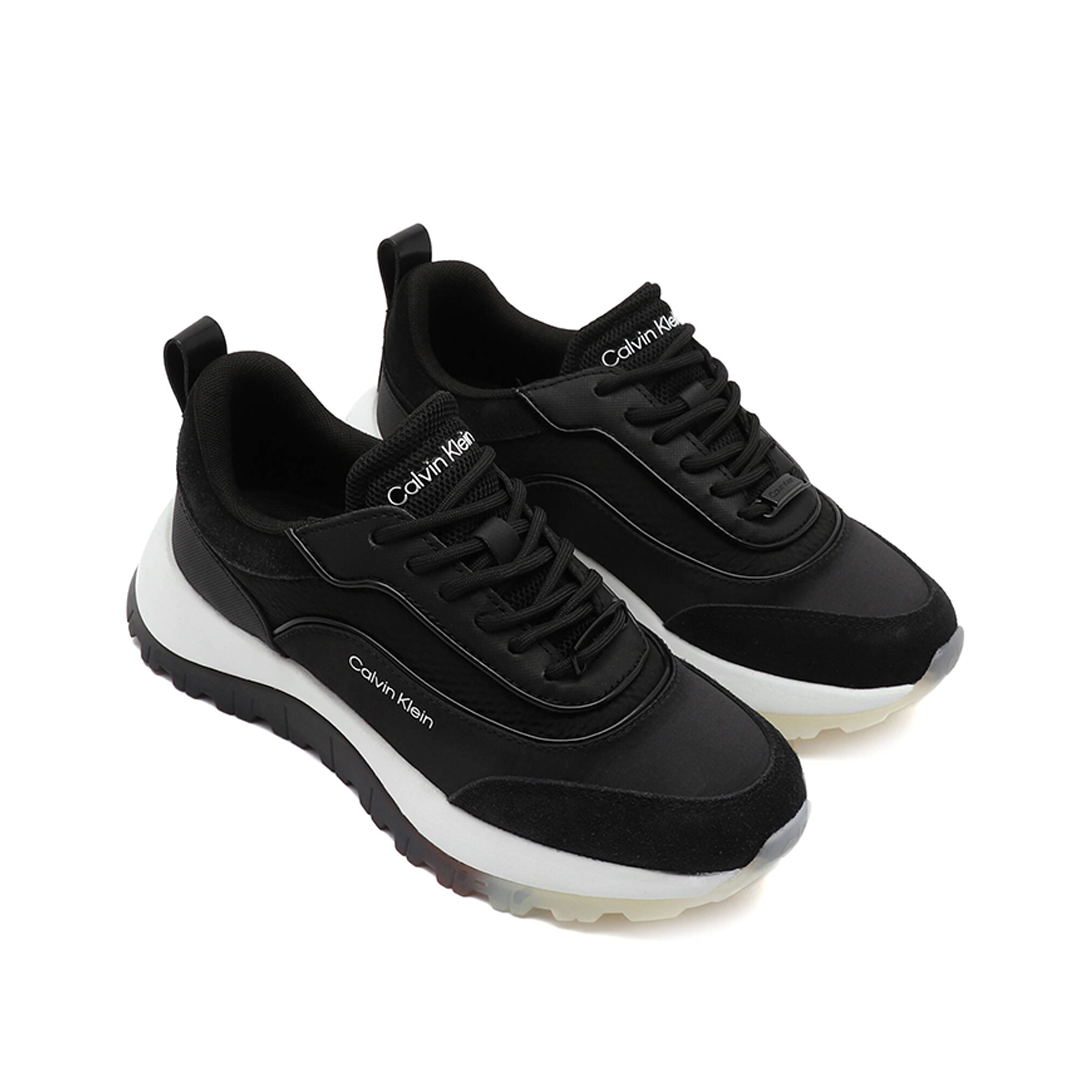 Runner Lace Up - Lth/Sat Ck Black / 41