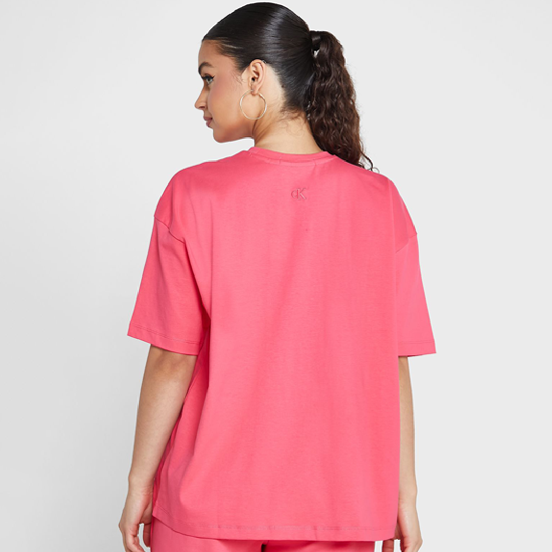 Institutional Boyfriend Tee Pink Flash / L