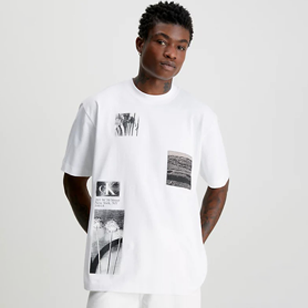 Multi Landscape Graphic Tee Bright White / L