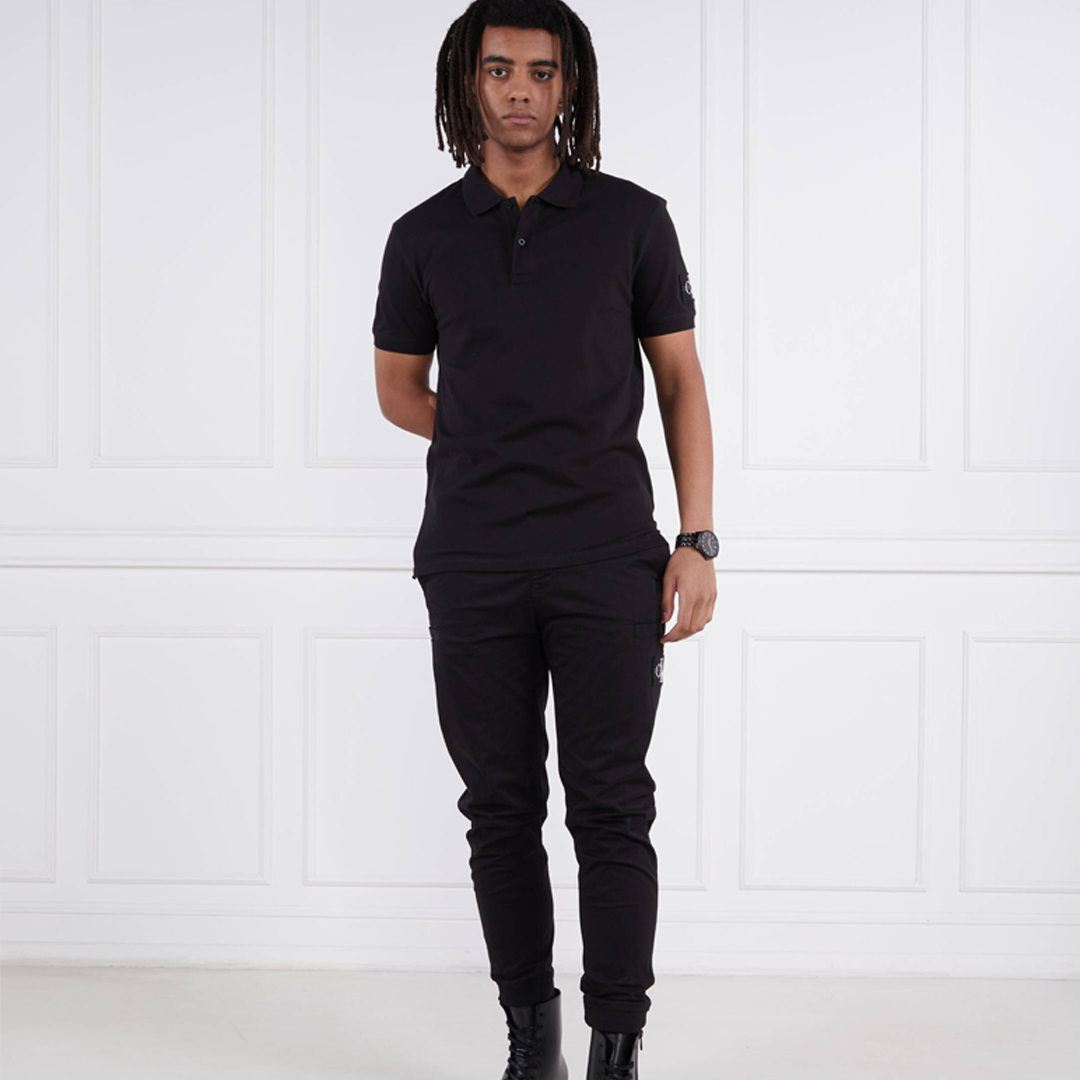 Monologo Badge Polo Ck Black / L