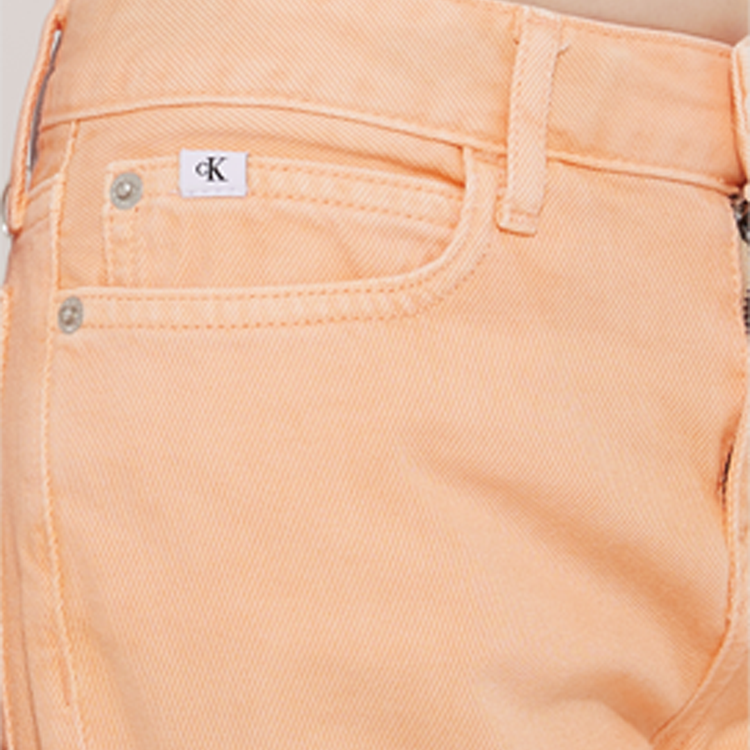 Relaxed Wide Leg Coloured Fresh Cantaloupe / 10