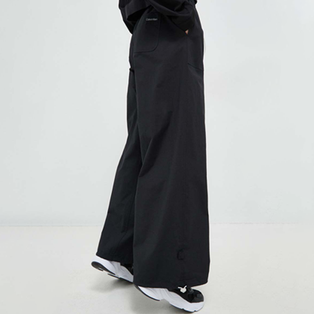 Pw - Wide Leg Woven Pants Black Beauty / L