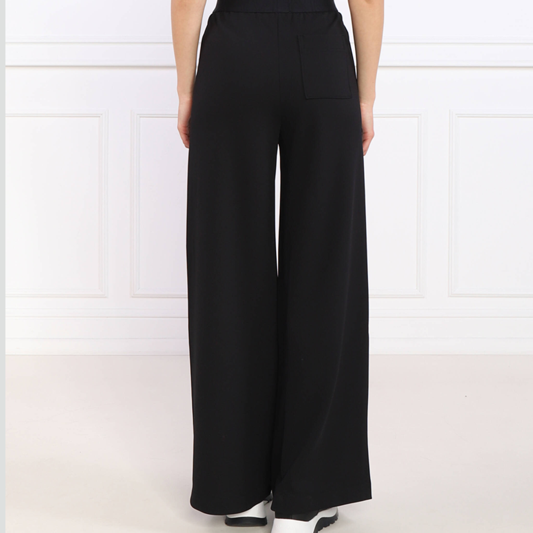 Pw - Wide Leg Knit Pants Black Beauty / L