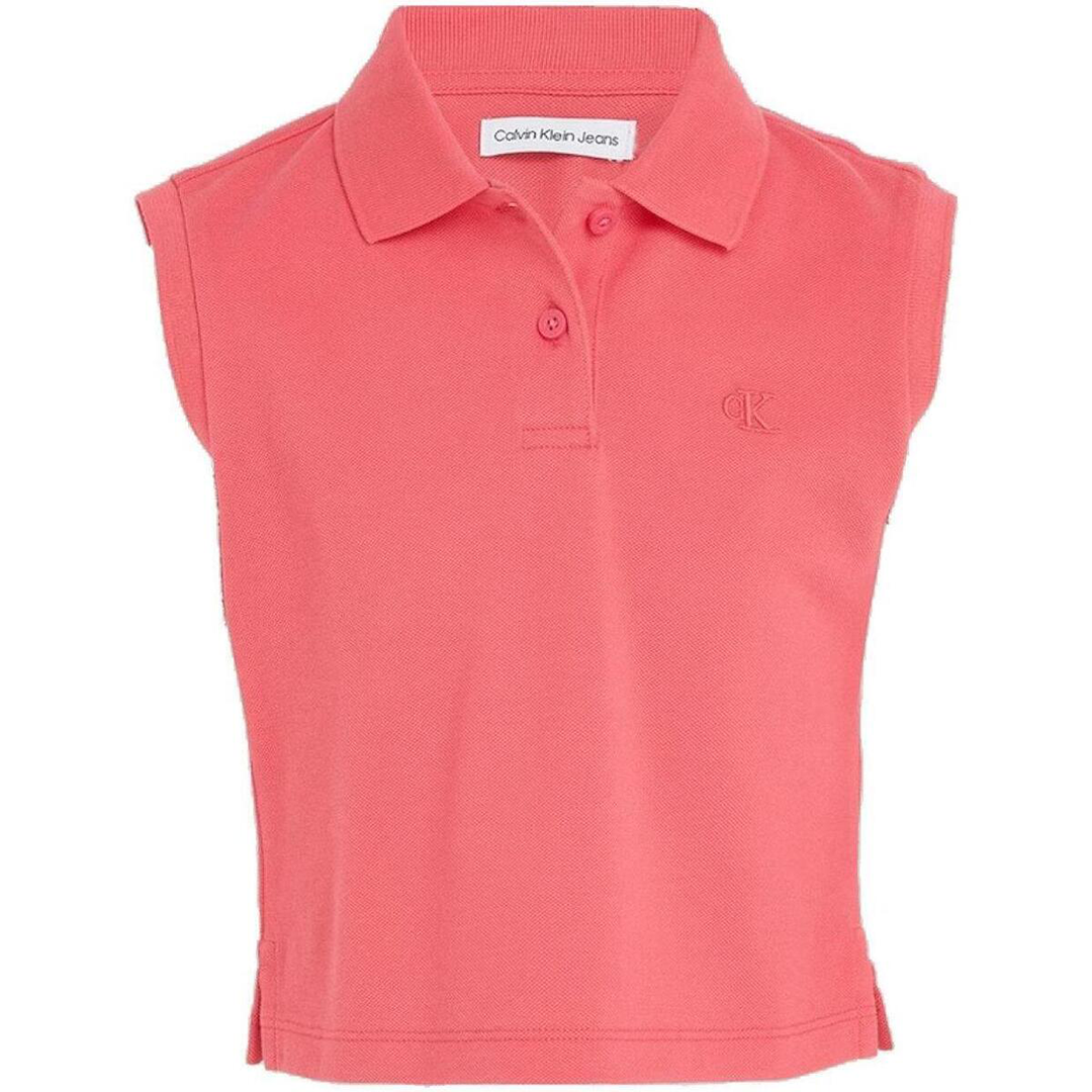 Monogram Polo Pique Top Pink Flash / 10