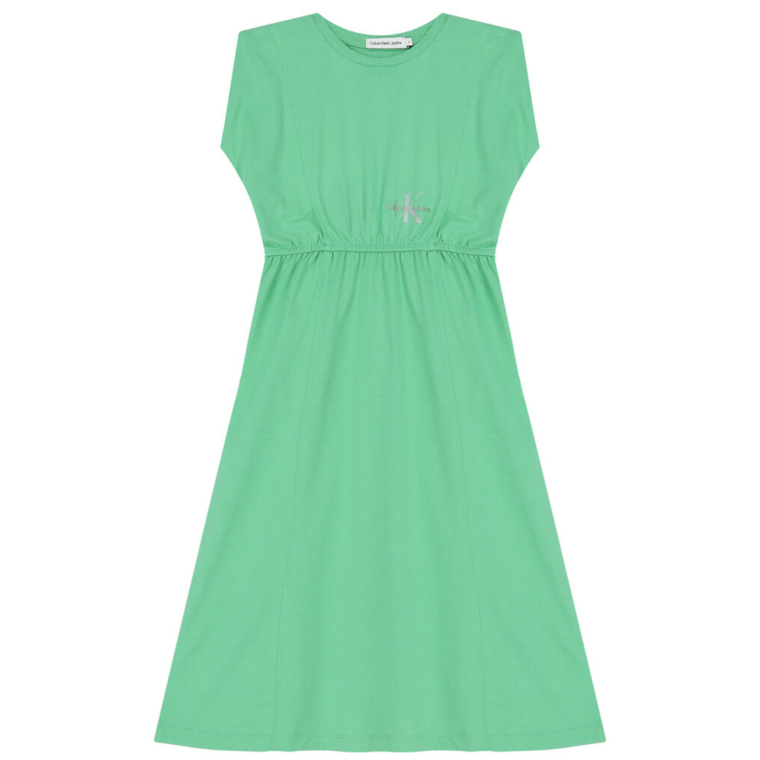 Monogram Offplaced Midi Ss Dress Neptunes Wave / 10